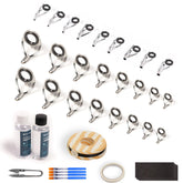 Kit contents: 16 double-leg eyelets for fishing rods